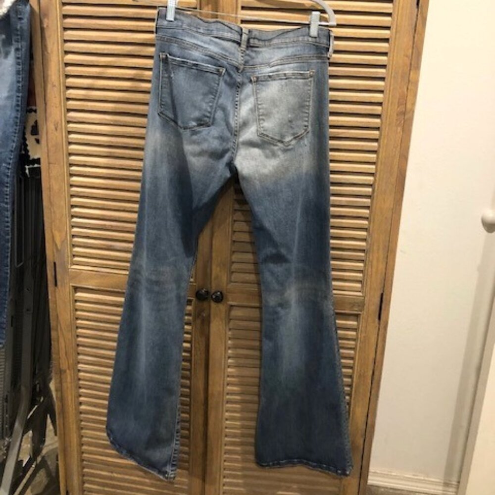 Distressed Banana Republic Flare Jeans Size 30